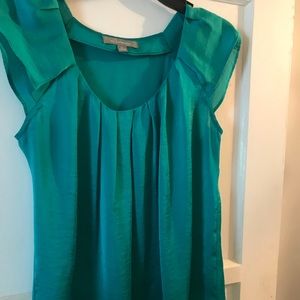 Green Silk like Blouse